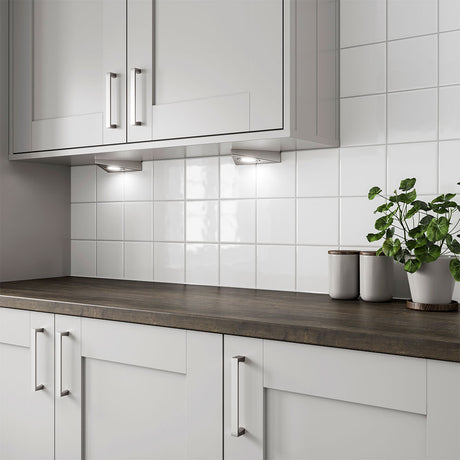 Bumpy White Gloss Ceramic Wall Tiles