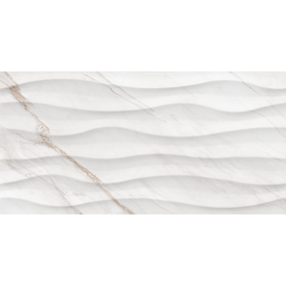 Capri Gold Relief Gloss Wall Tile 30 x 60cm