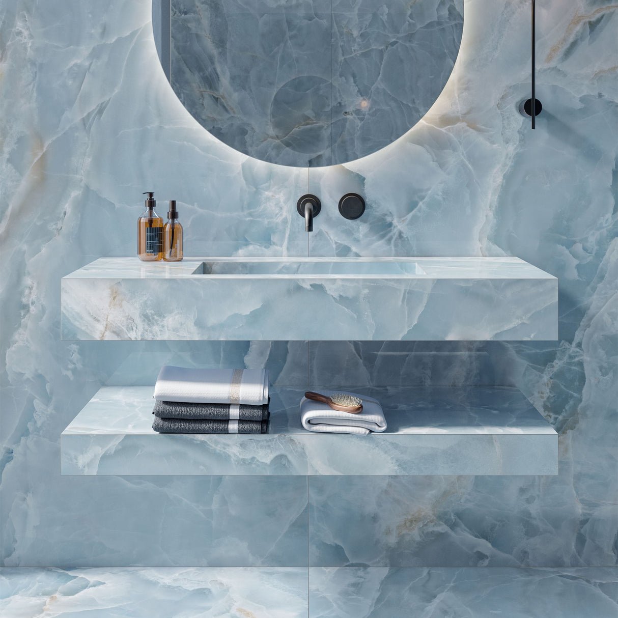 Casalgrande Alabastri Blue Rectified Wall & Floor Tiles