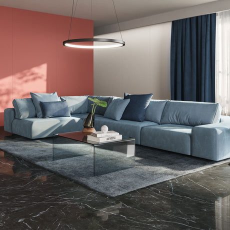 Casalgrande Atelier Brume Tiles (with Atelier Rubino & Marmoker Nero Creta on the floor)
