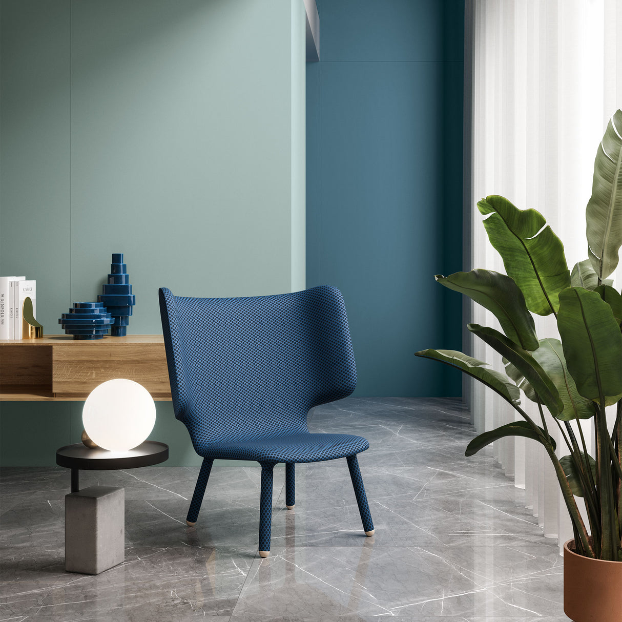 Casalgrande Atelier Fiordaliso/Oltremare Wall Tiles with Marmosmart
Fossena floor tiles