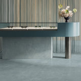 Casalgrande Concept Blue Rectified Floor Tiles (with Concept Cannetè decor wall tiles)