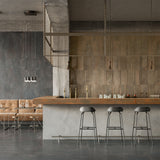 Casalgrande Fusion Modulo 3D Copper with Fusion Graphite wall and floor tiles