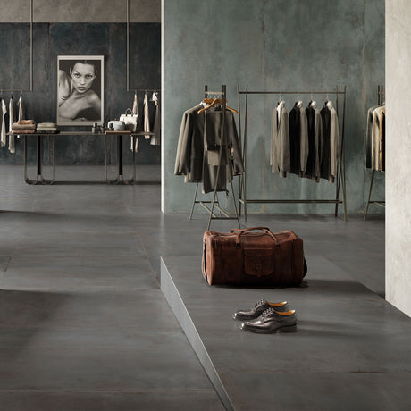Casalgrande Fusion Graphite, Black & Green Rectified Wall & Floor Tiles