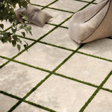Casalgrande Pietra Tiburtina Campidoglio Cross Rectified Outdoor Floor Tiles