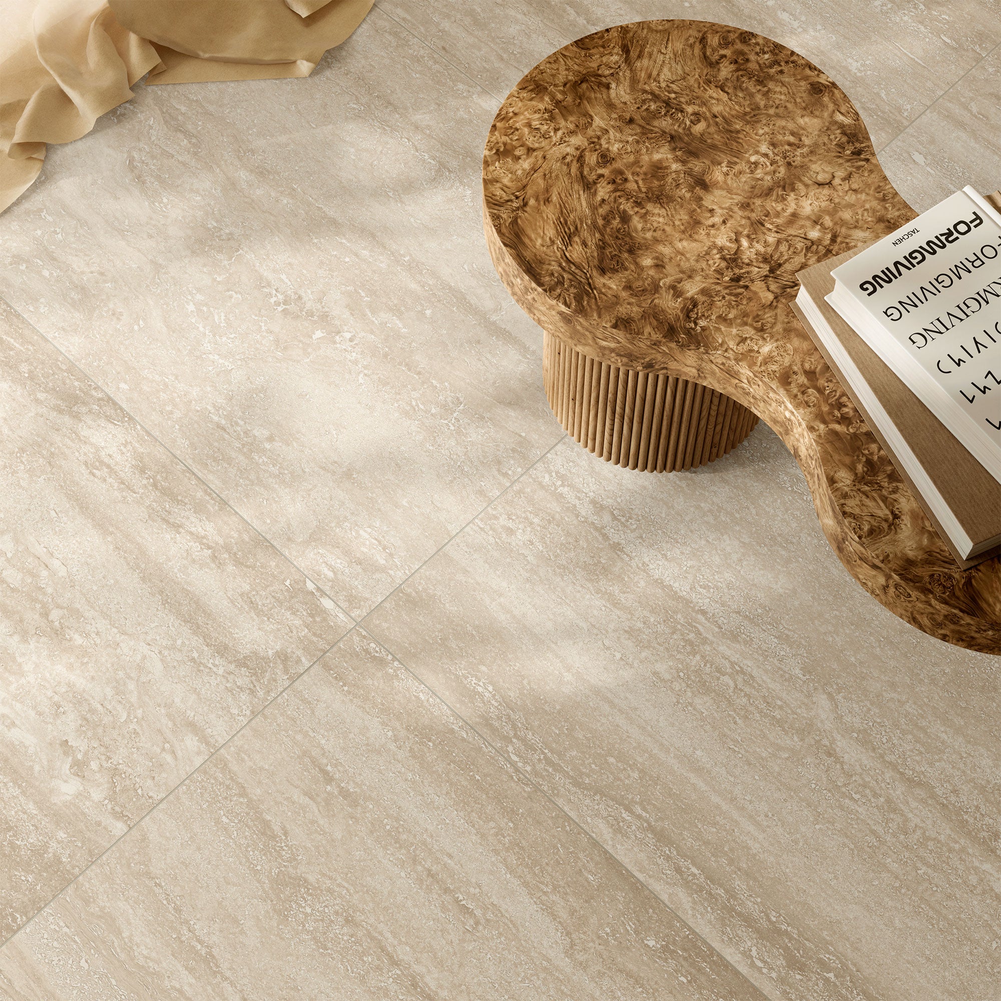 Casalgrande Pietra Tiburtina Campidoglio Vein Rectified Wall & Floor Tiles