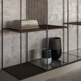 Casalgrande Fusion Grey Mosaico Trangoli decor tiles