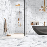 Ciela Blue Matt Tiles on walls and floor