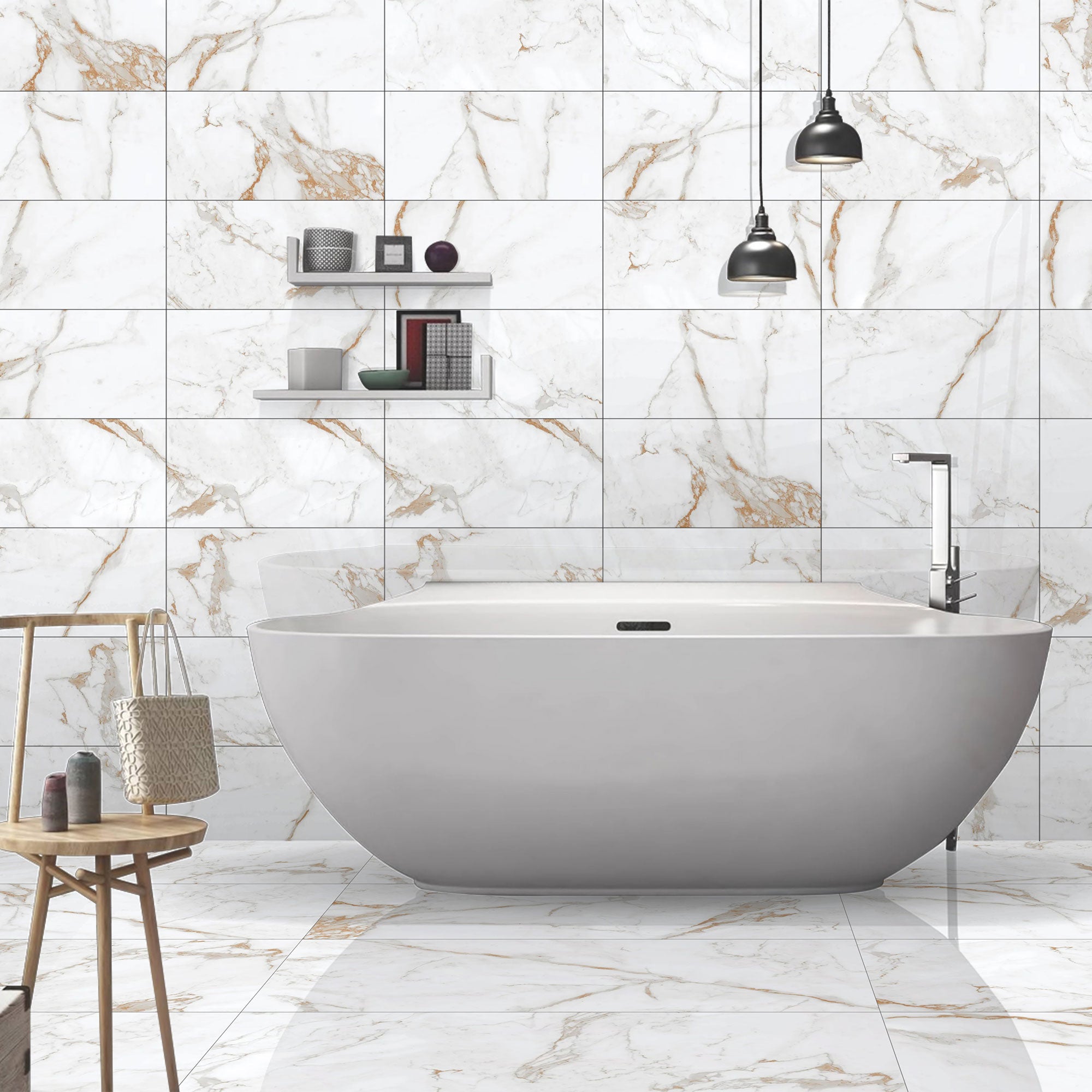 Ciela Brown tiles in bathroom