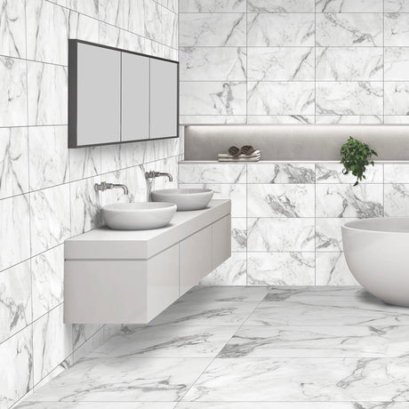 Ciela Grey Matt Tiles on bathroom walls