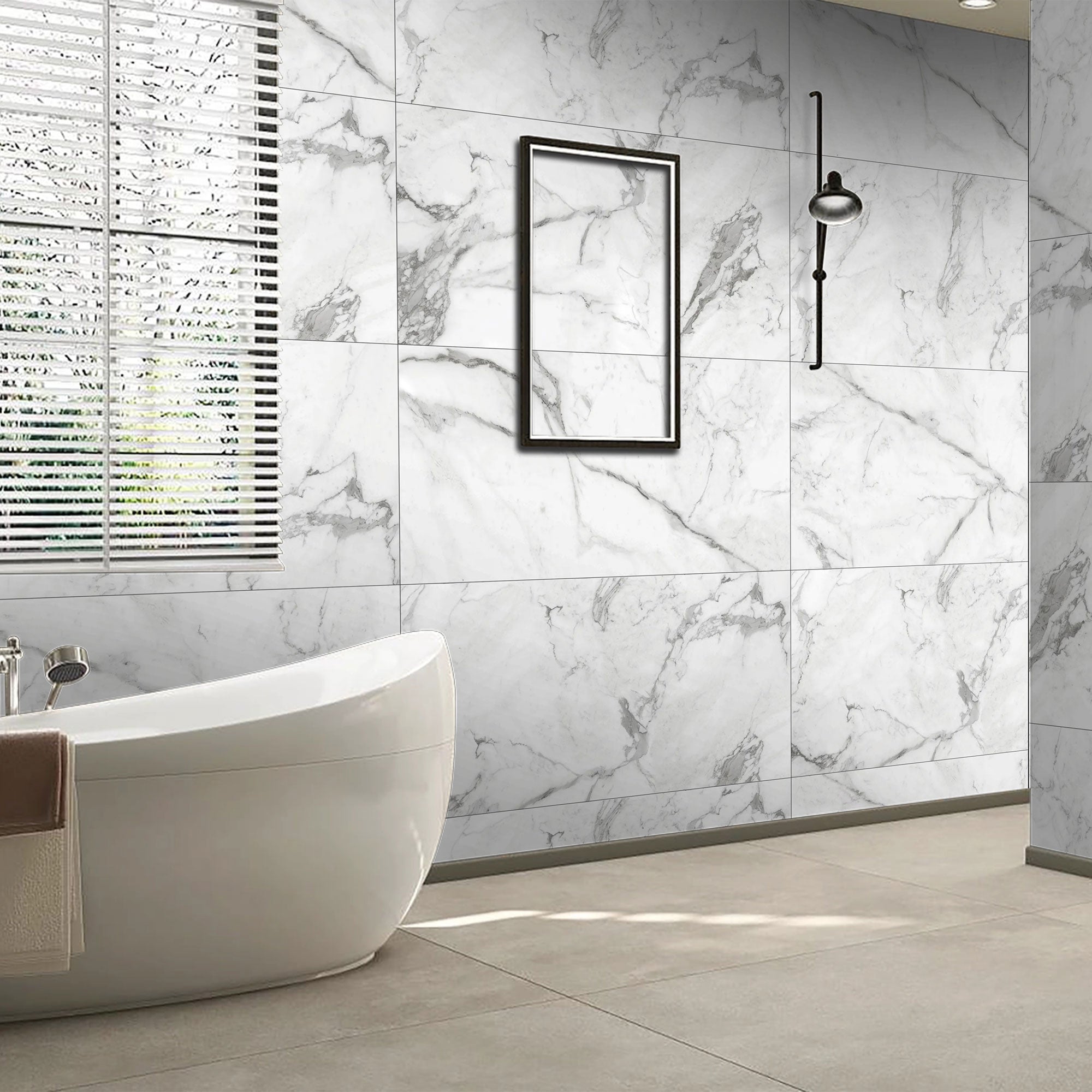 Ciela Grey Matt Tiles on bathroom walls