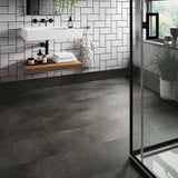 ClickLux Axia Concrete Anthracite Matt SPC Click Vinyl 30.5 x 61cm