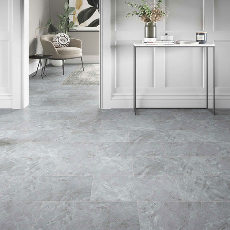 ClickLux Bowfell Stone Grey Matt SPC Click Vinyl 30.5 x 61cm