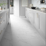 ClickLux Castello Marble White Matt SPC Click Vinyl 30.5 x 61cm