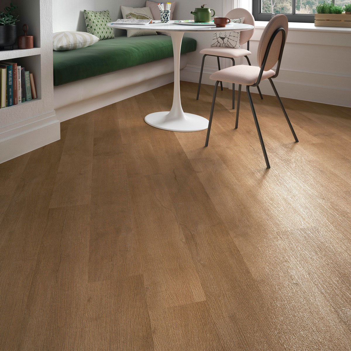 ClickLux Golden Beech Matt SPC Click Vinyl 17.8 x 121.9cm