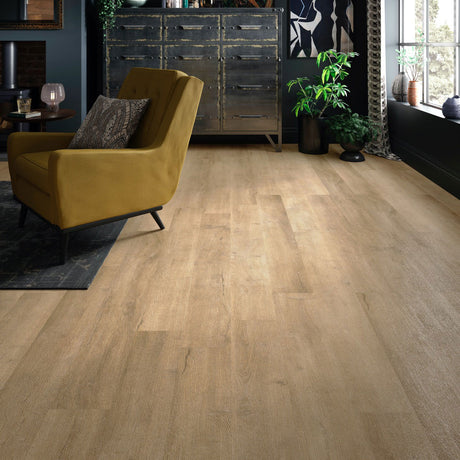 ClickLux Light Oak Matt SPC Click Vinyl 17.8 x 121.9cm