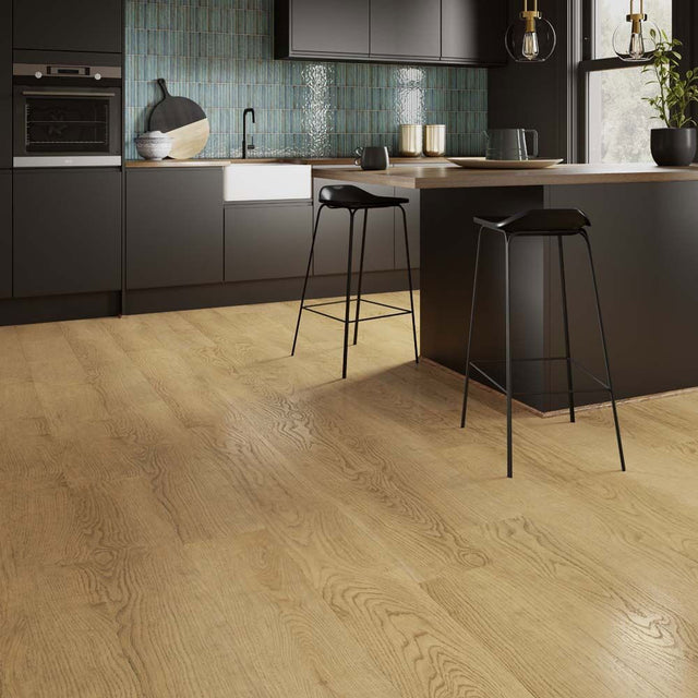 ClickLux Premium Natural Oak Matt SPC Click Vinyl 22.9 x 121.9cm