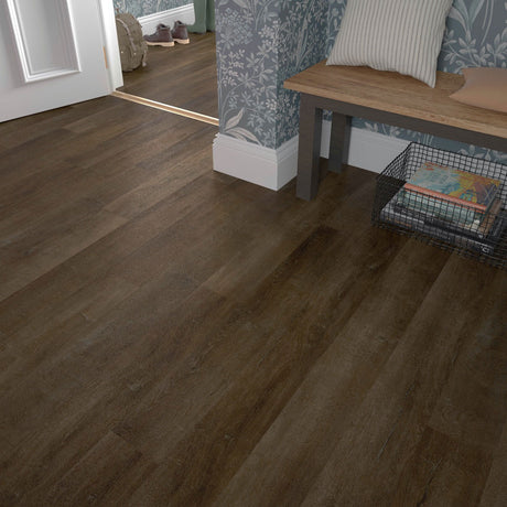 ClickLux Rich Walnut Matt SPC Click Vinyl 17.8 x 121.9cm