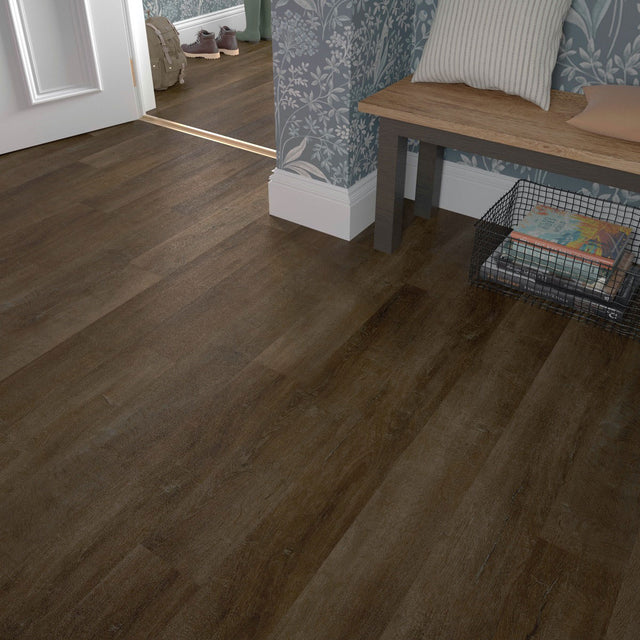 ClickLux Rich Walnut Matt SPC Click Vinyl 17.8 x 121.9cm