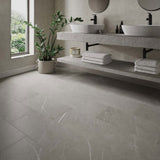 ClickLux Rodellar Stone Silver Matt SPC Click Vinyl 30.5 x 61cm