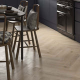 ClickLux Selwood Light Oak Herringbone Matt SPC Click Vinyl 12.6 x 63cm