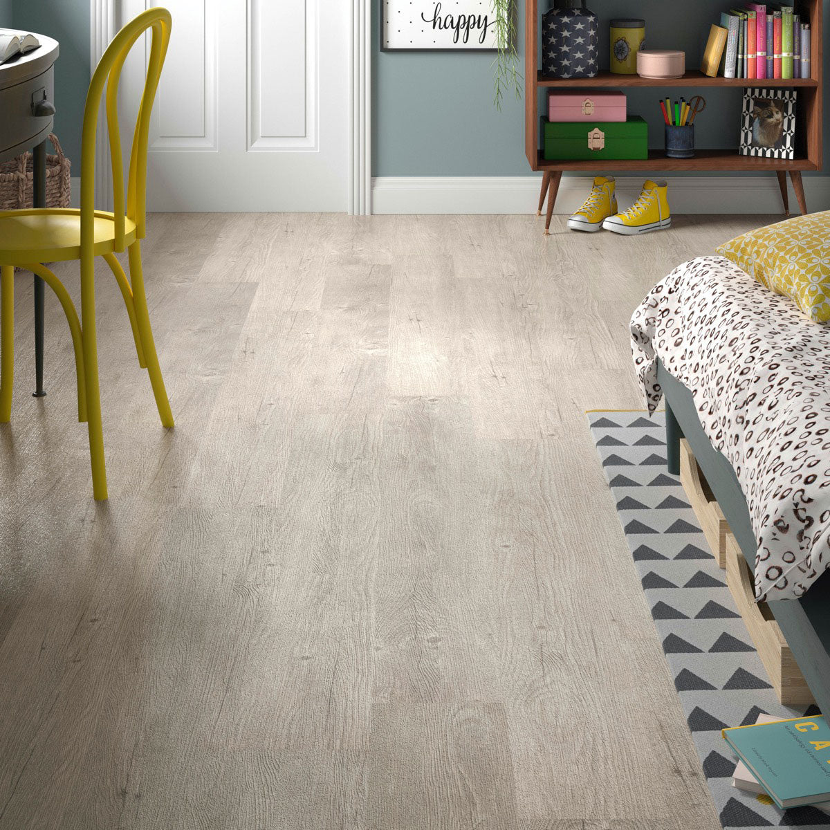 ClickLux Silver Birch Matt SPC Click Vinyl 17.8 x 121.9cm