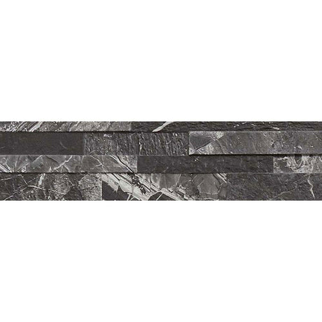 Contour Black Matt Split Face Wall Tile 150 x 610mm