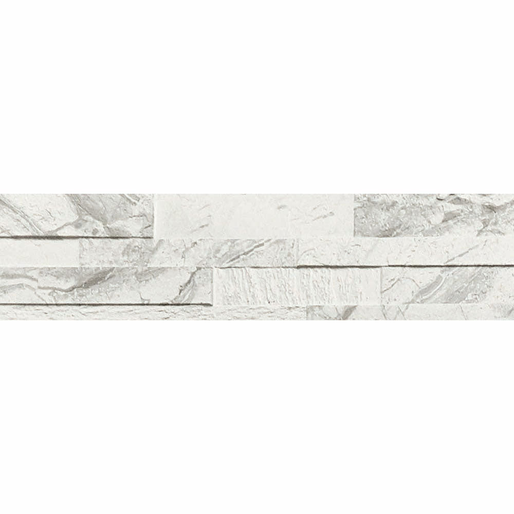 Contour White Matt Split Face Wall Tile 150 x 610mm