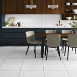 Crystaline White Rectified Porcelain Tiles