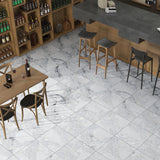 Drift White tiles on a restaurant floor