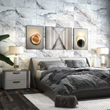 Drift White tiles on bedroom walls