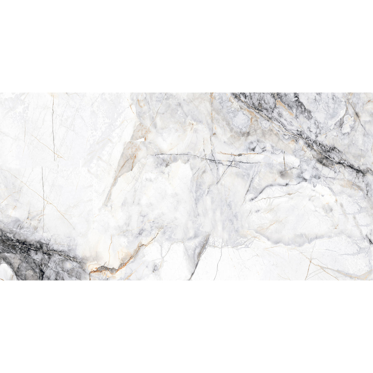 Drift White Polished Tile 60 x 120cm