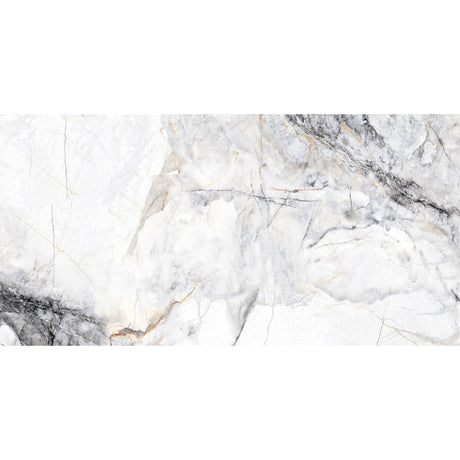 Drift White Polished Tile 60 x 120cm