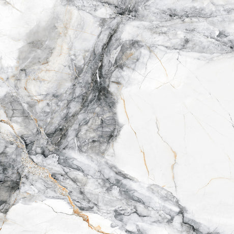 Drift White Polished Tile 60 x 60cm