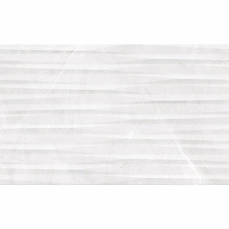 Evara Blanco Decor Matt Ceramic Wall Tile 33.3 x 55cm