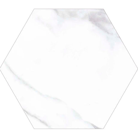 Facet Marble Hexagon Matt Porcelain Tile 175 x 202mm