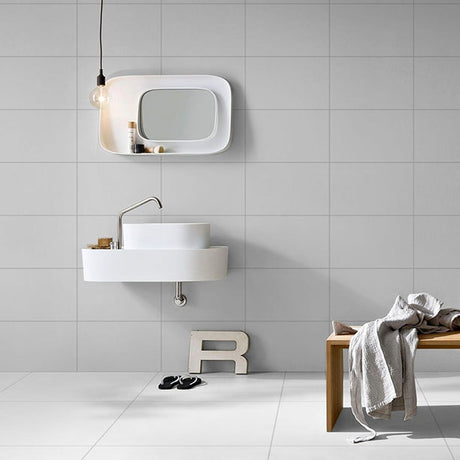 Flat White Gloss Ceramic Wall Tiles