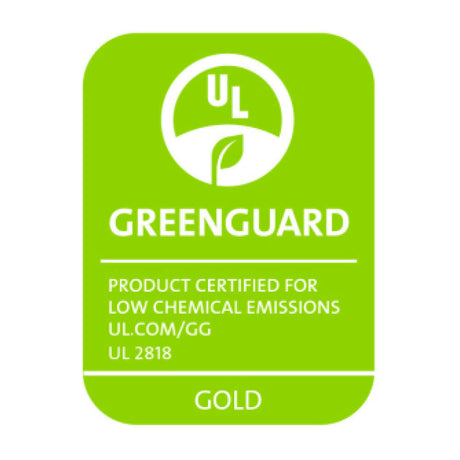 GREENGUARD Gold certification mark for low chemical emissions
