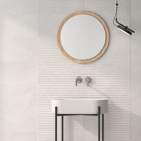 Galeno Lined Moon wall tiles (with Galeno Moon plain tiles)