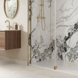 Galeno Moon tiles on bathroom floor