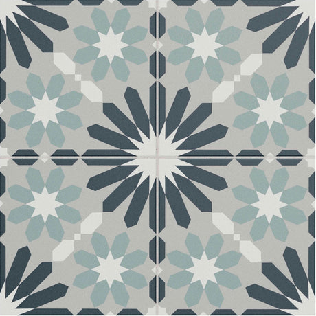Galleria Gavino Patterned Matt Tile 25 x 25cm (4 tiles)