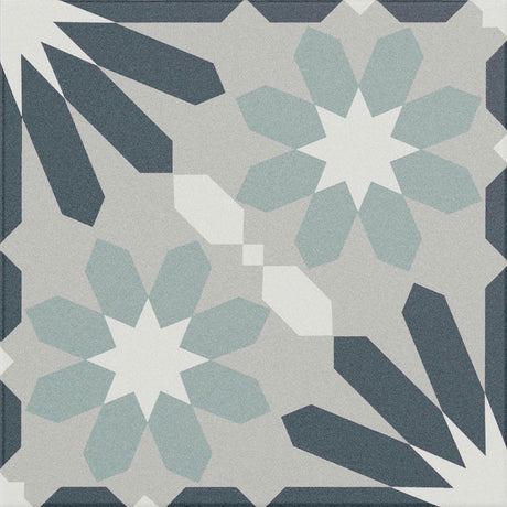Galleria Gavino Patterned Matt Tile 25 x 25cm (single tile)
