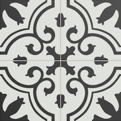 Galleria Giro Patterned Matt Tile 25 x 25cm (4 tiles)