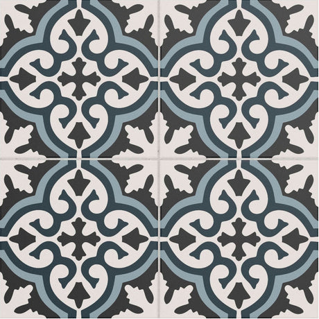 Galleria Montaro Patterned Matt Tile 25 x 25cm (4 tiles)