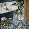 Galleria Serano Patterned Matt Tiles on bathroom floor
