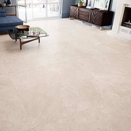 Grespania Arles Arena floor tiles in lounge