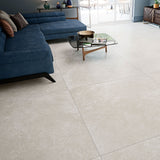 Grespania Arles Blanco floor tiles in lounge