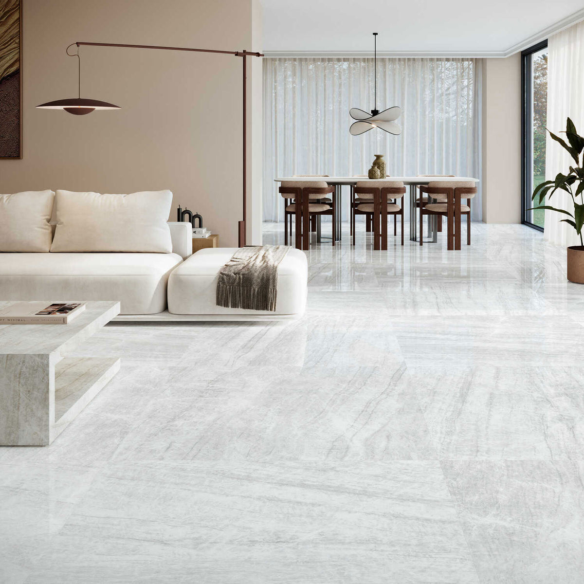 Grespania Taj Mahal White Floor Tiles