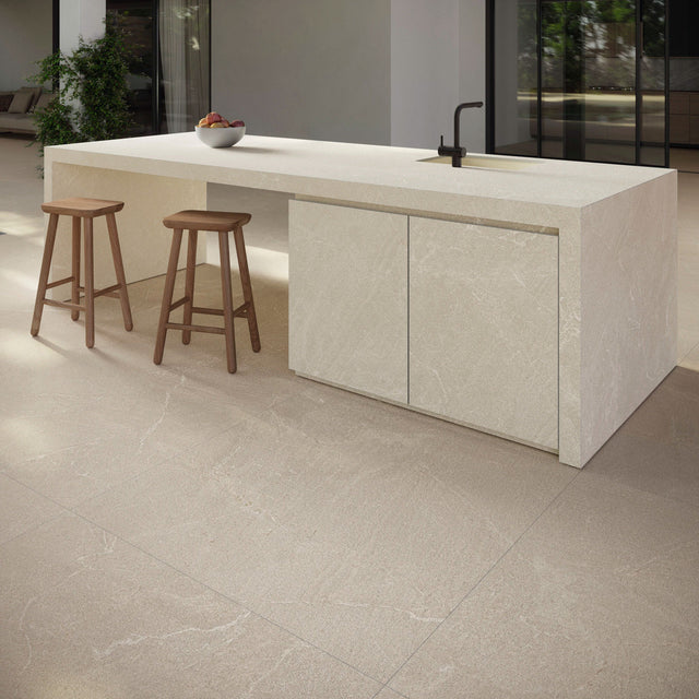 Zarci Greige Antislip & Zarci Marfil Natural Tiles