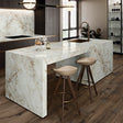 Grespania Cuarzo Reno Coverlam island and splashback